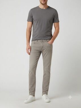 Alberto Stone Beige Color Pants